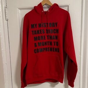 Red Graphic Hoodie